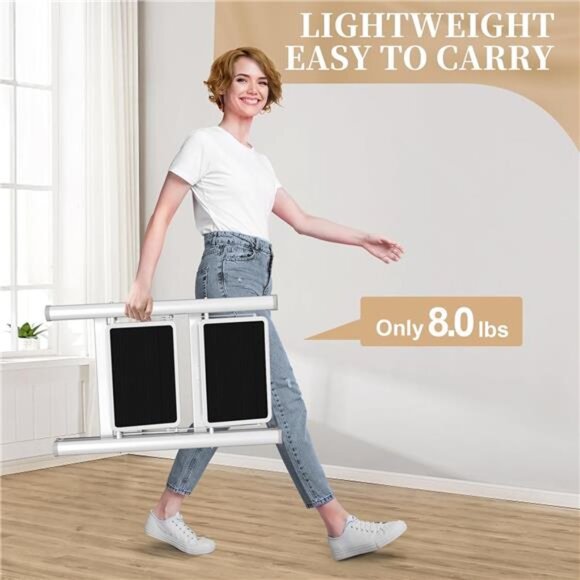 Step Ladder, Step Ladder Folding Step Stool, Portable Sturdy Steel Ladder Stool - Picture 4 of 7